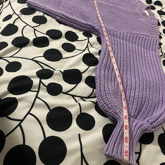 Les Coyotes de Paris Purple Wool Knit Sweater - Picture 8 of 10